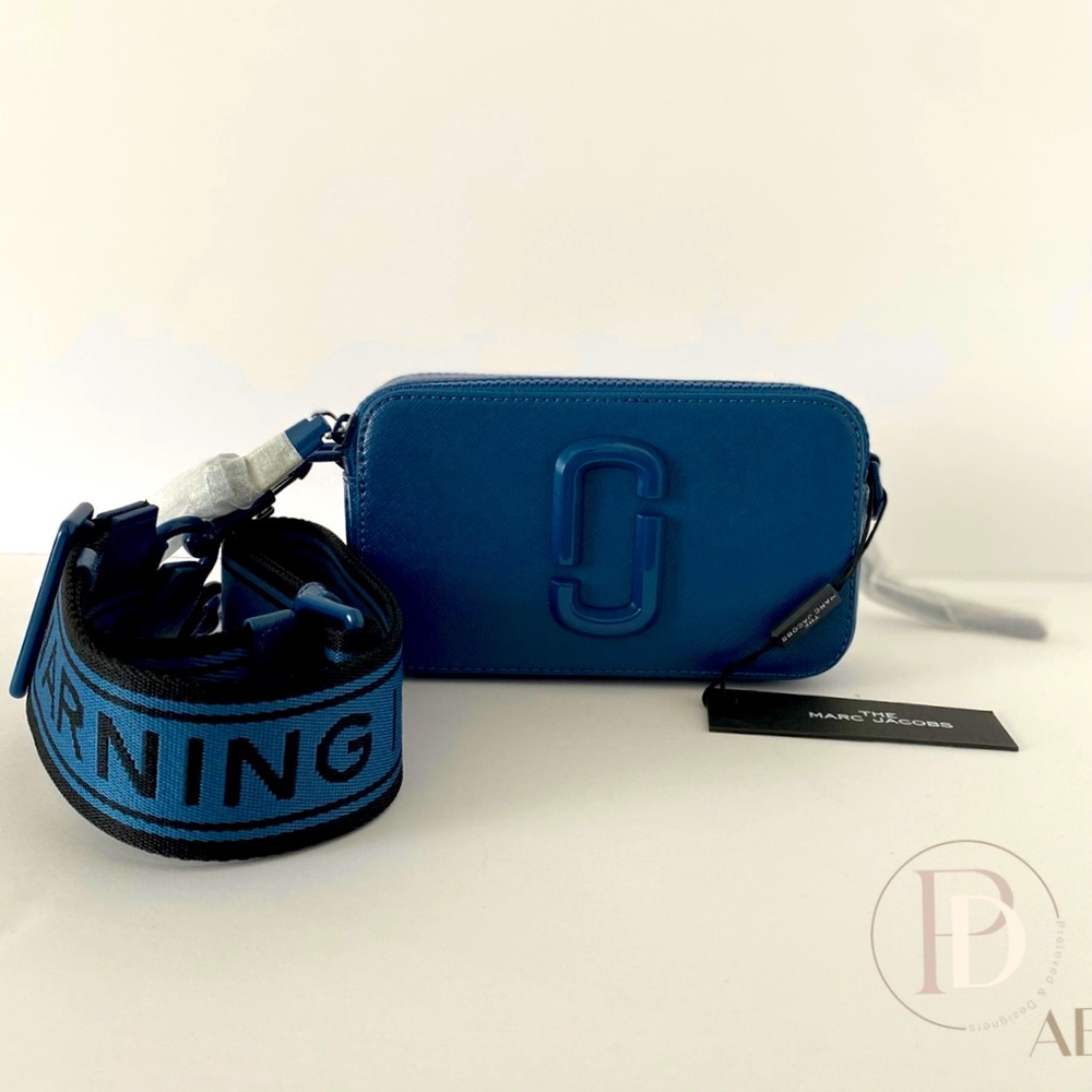 SNAPSHOT DTM LEATHER CAMERA BAG IN HUDSON RIVER BLUE